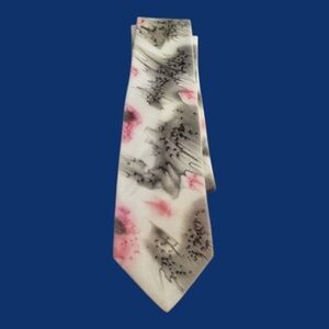 Vtg DINO ORSINI Autographed Dan Dee Artisan Watercolor Tie Dye Tie